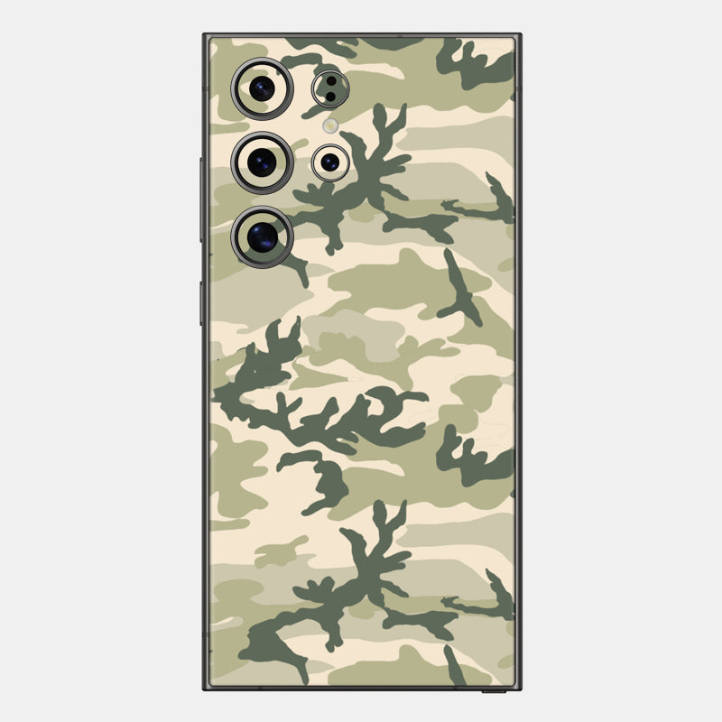 Military Camo Glass Back