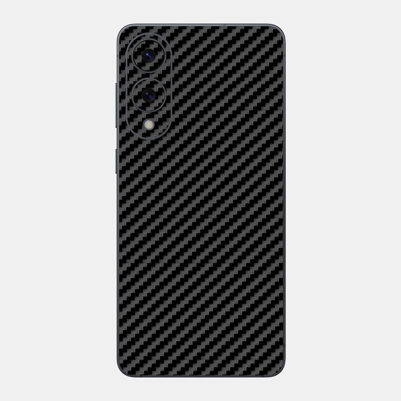 Carbon Fibre Black Glass Back
