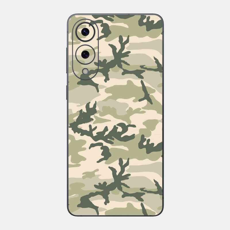 Military Camo Glass Back