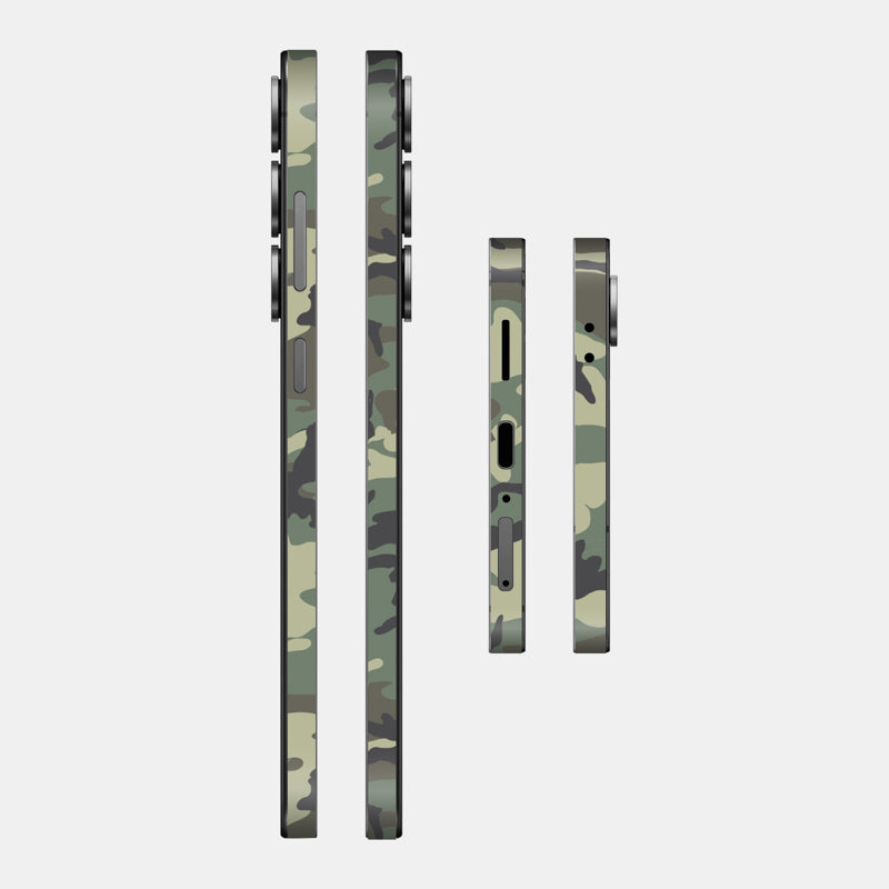 Forest Camo Glass Back