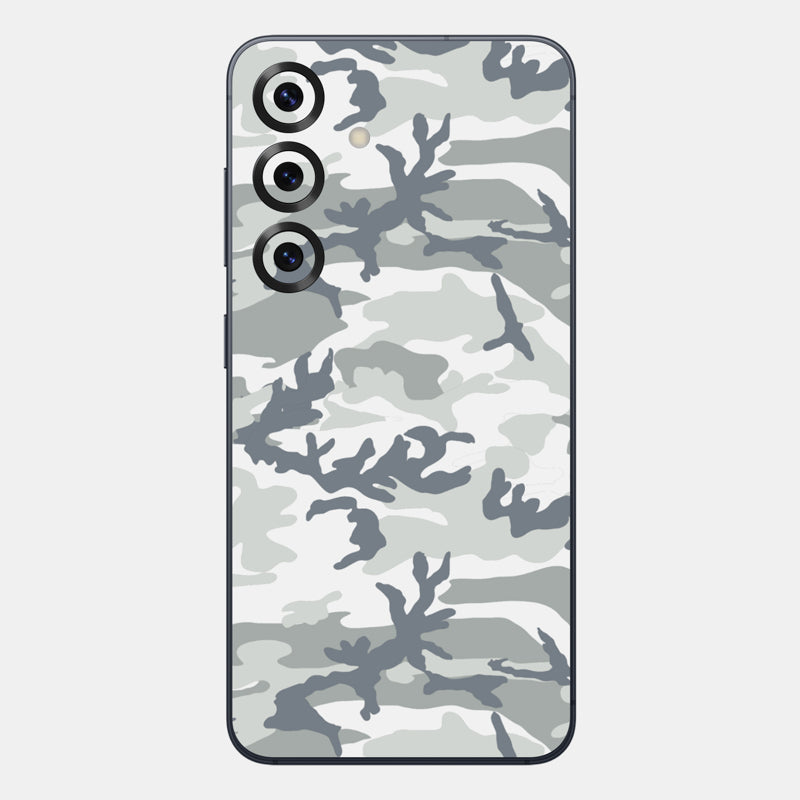 Snow Camo Glass Back
