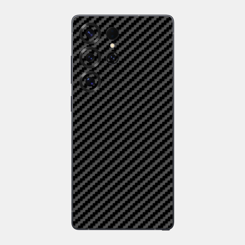 Carbon Fibre Black Glass Back