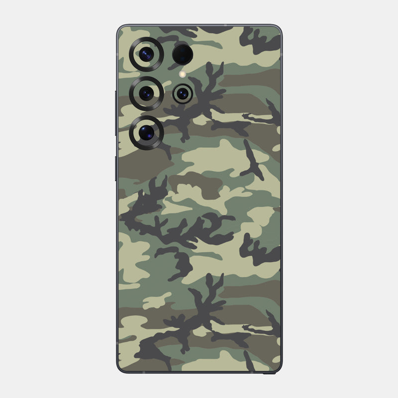 Forest Camo Glass Back