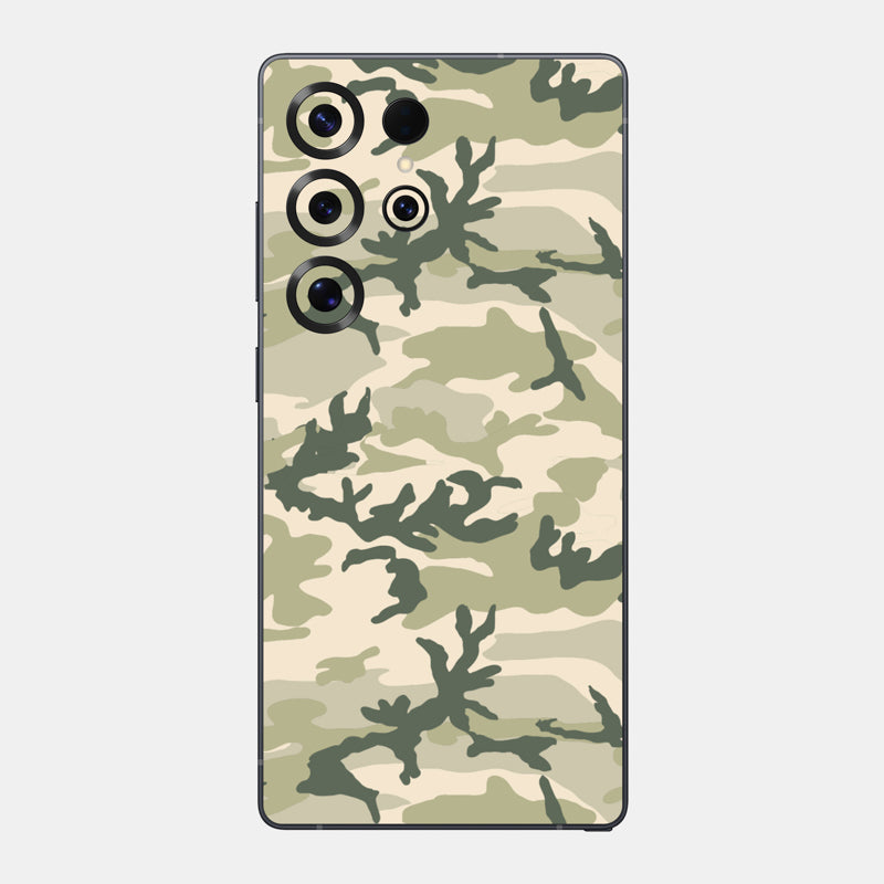 Military Camo Glass Back