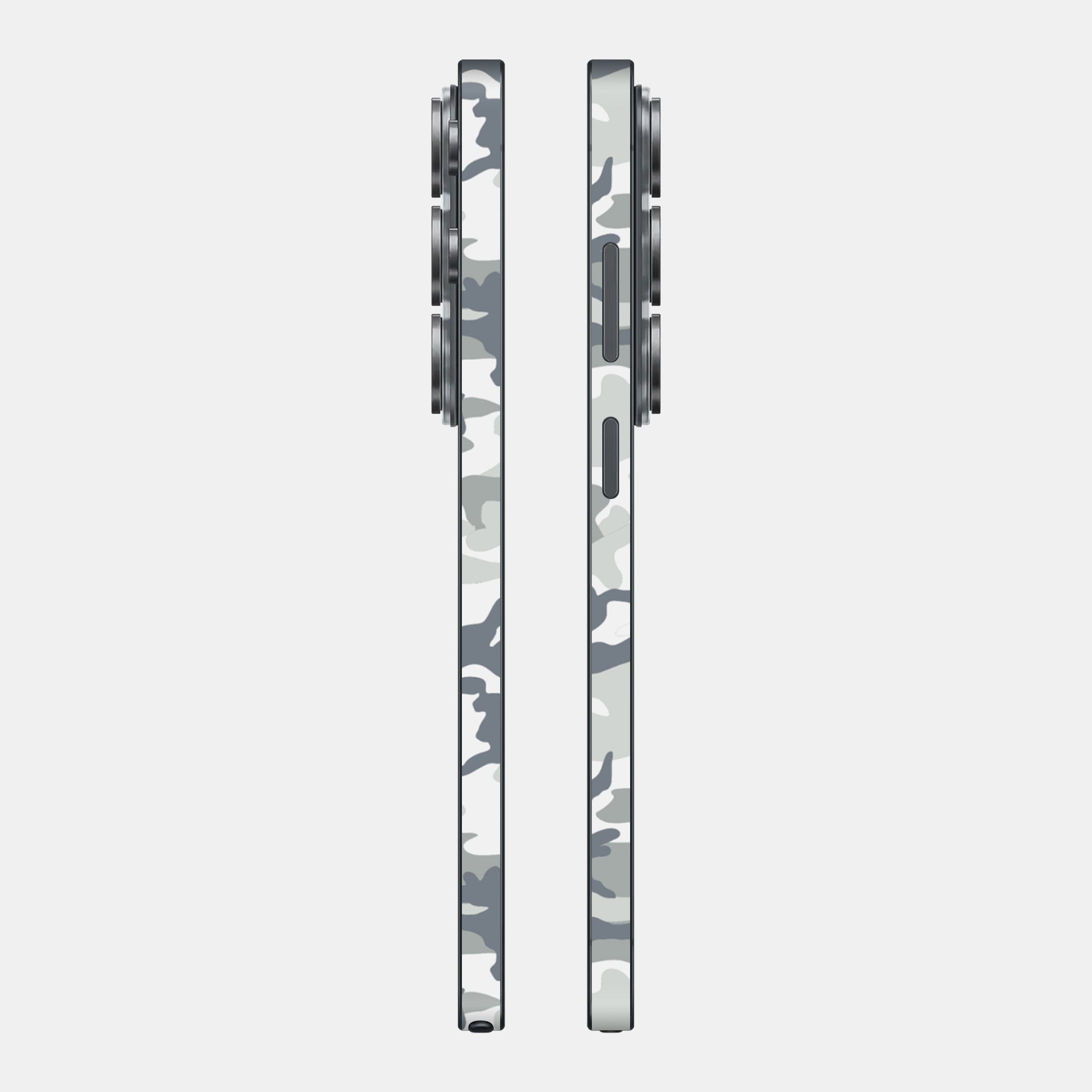 Snow Camo Glass Back