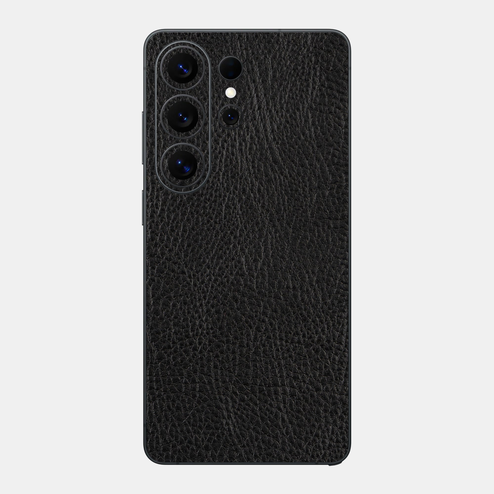 Black Leather Glass Back