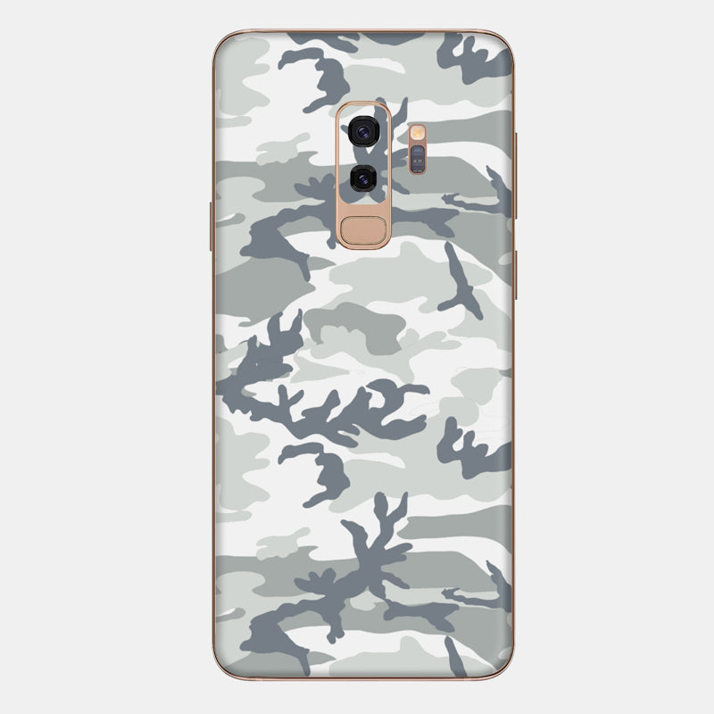 Snow Camo Glass Back