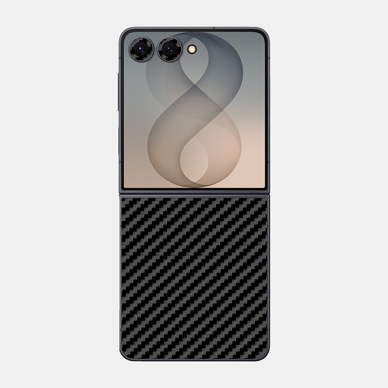 Carbon Fibre Black Glass Back