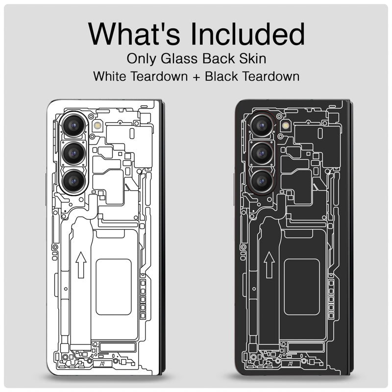 Teardown White Glass Back