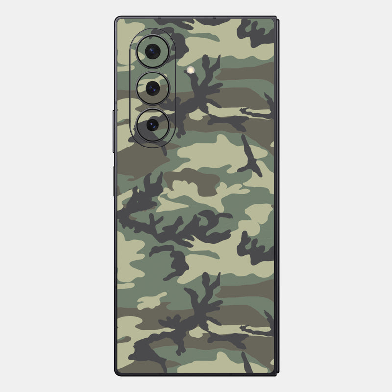 Forest Camo Glass Back