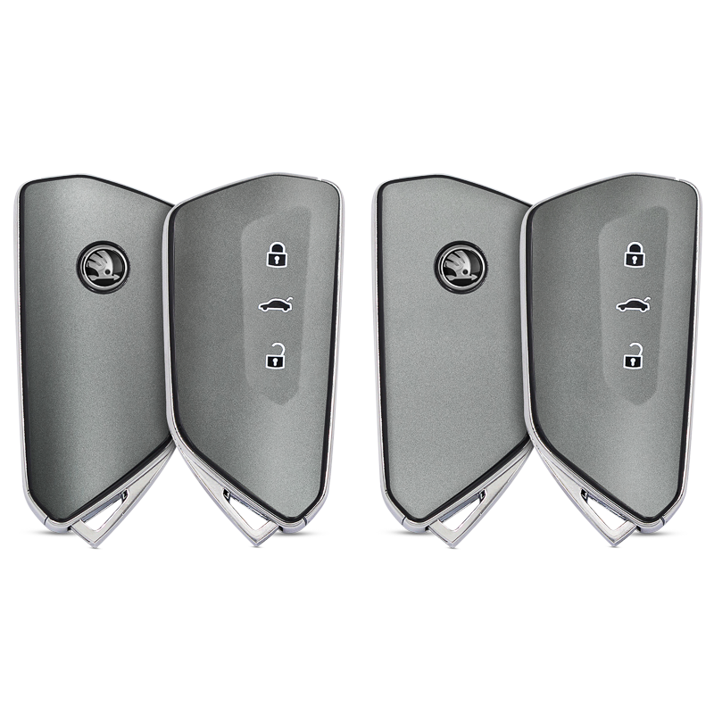 Satin Metiorite Silver Key-1 + Key-2