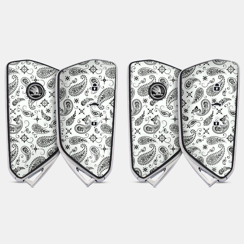 White Paisley Key-1 + Key-2