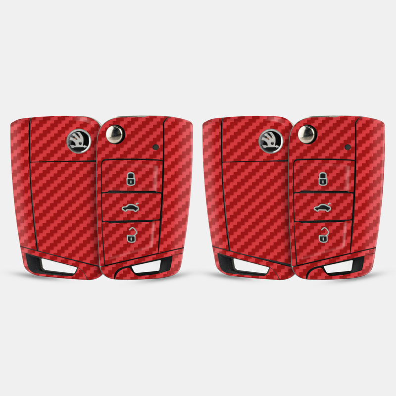 Carbon Fibre Red Key-1 + Key-2