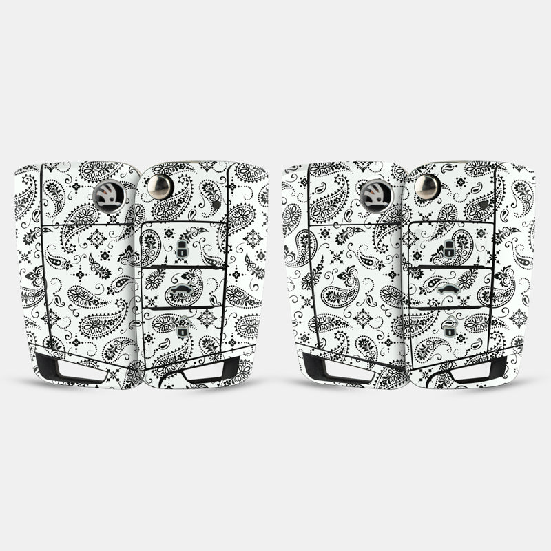 White Paisley Key-1 + Key-2