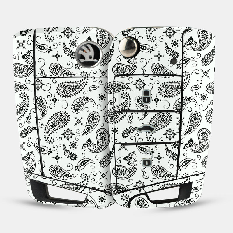 White Paisley Key-1