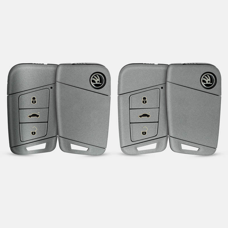 Satin Metiorite Silver Key-1 + Key-2