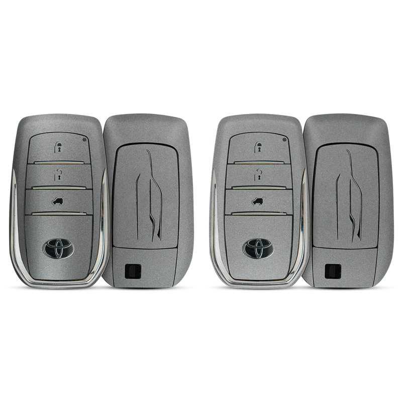 Satin Metiorite Silver Key-1 + Key-2