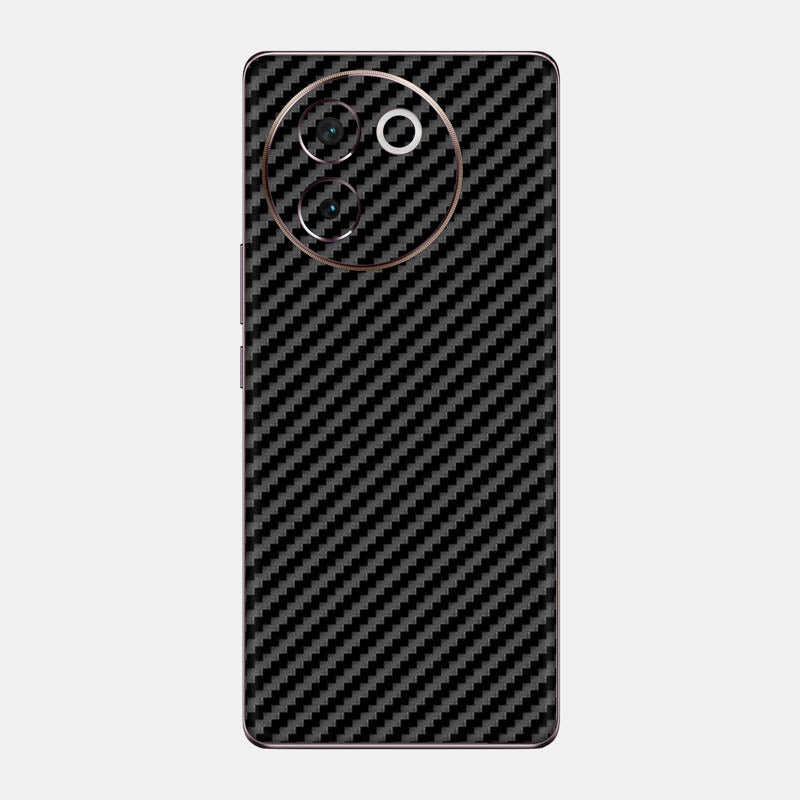 Carbon Fibre Black Glass Back