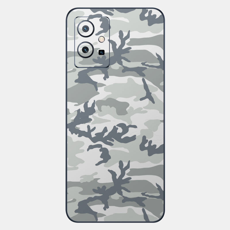 Snow Camo Glass Back