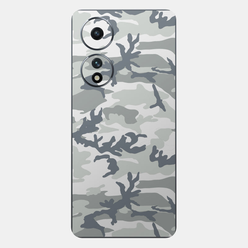 Snow Camo Glass Back