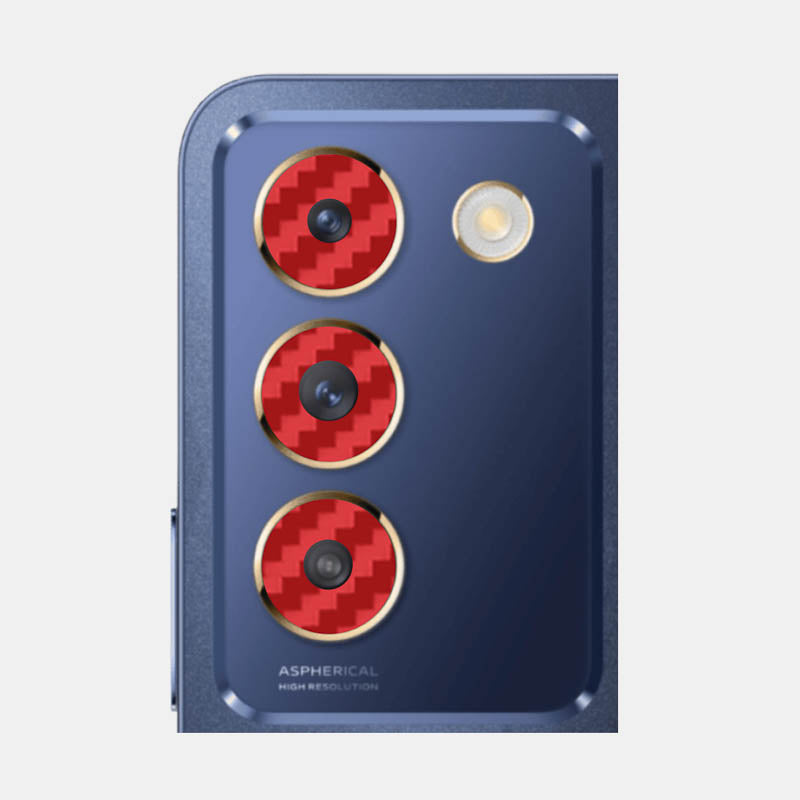 Carbon Fibre Red Pack of 2