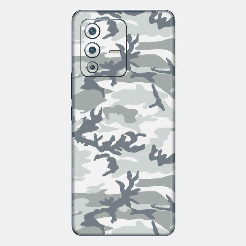 Snow Camo Glass Back