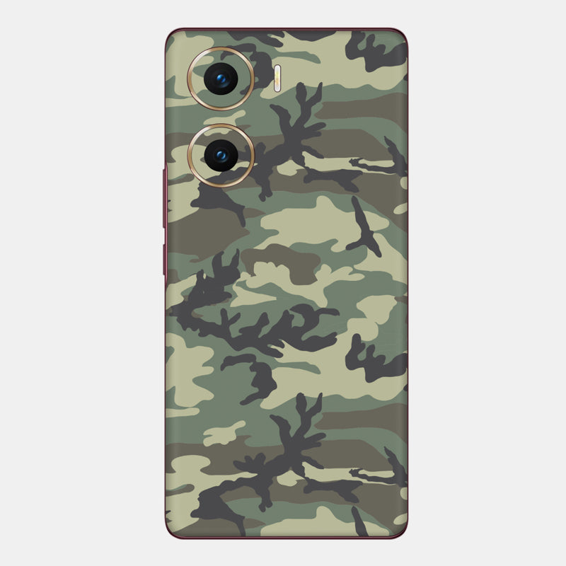 Forest Camo Glass Back