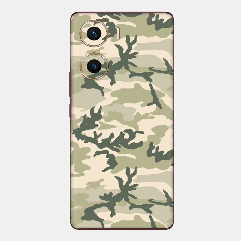 Military Camo Glass Back