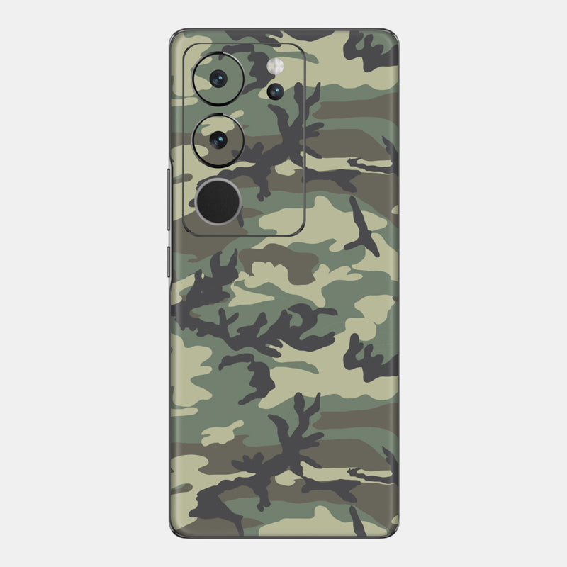 Forest Camo Glass Back