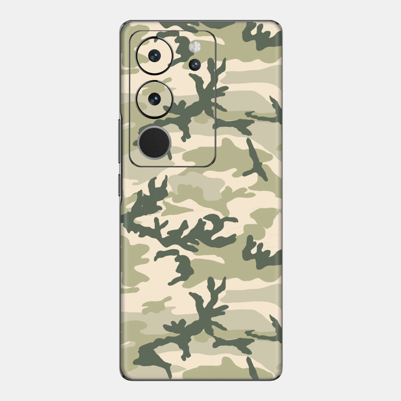 Military Camo Glass Back