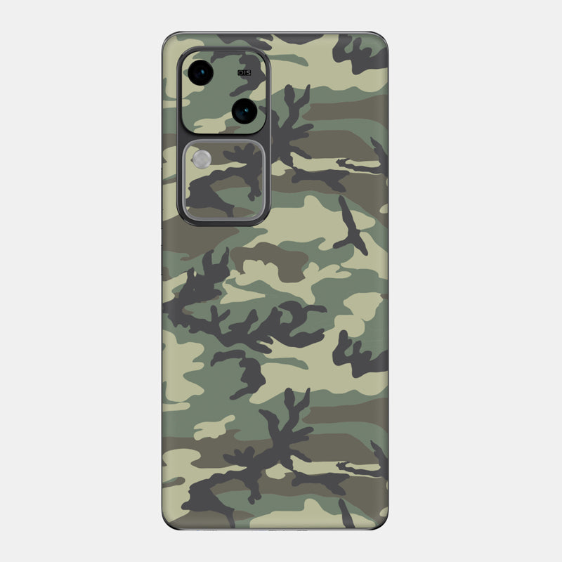 Forest Camo Glass Back