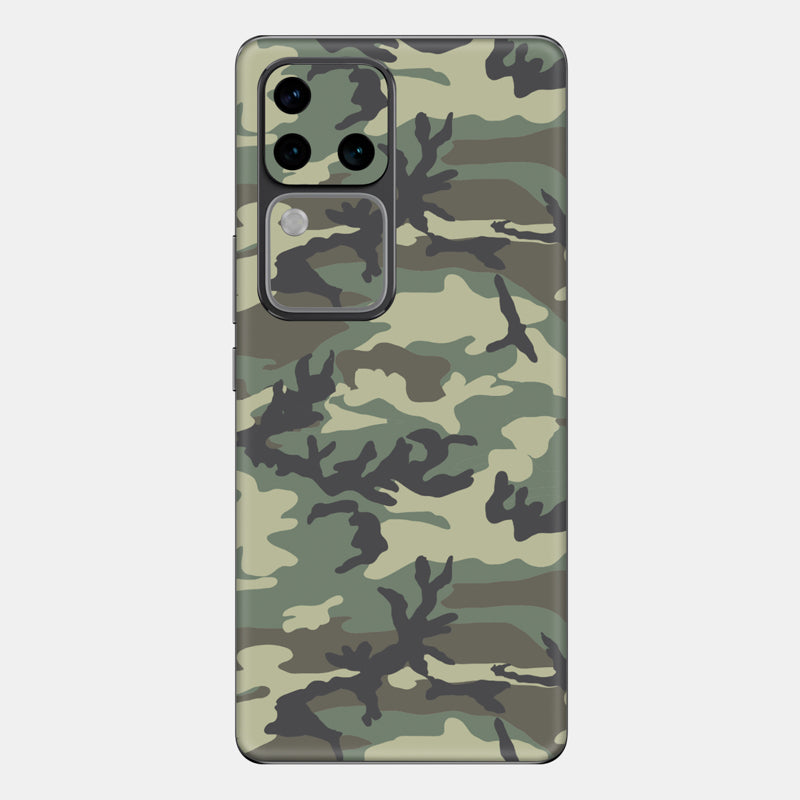Forest Camo Glass Back