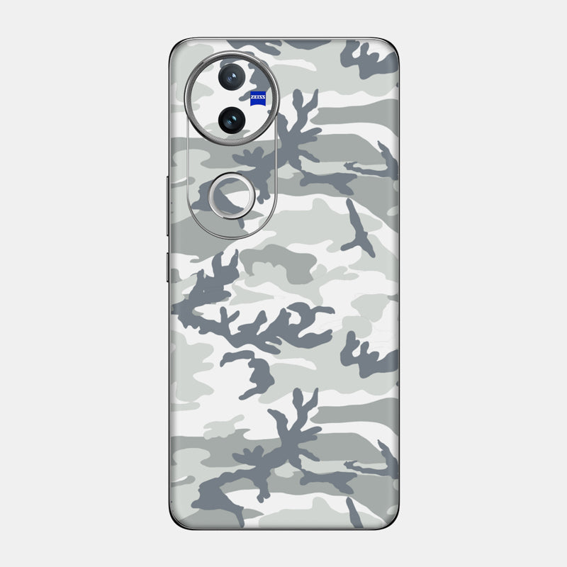 Snow Camo Glass Back