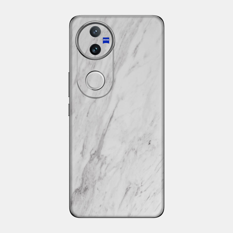 White Marble Glass Back