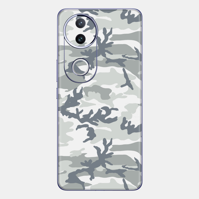 Snow Camo Glass Back