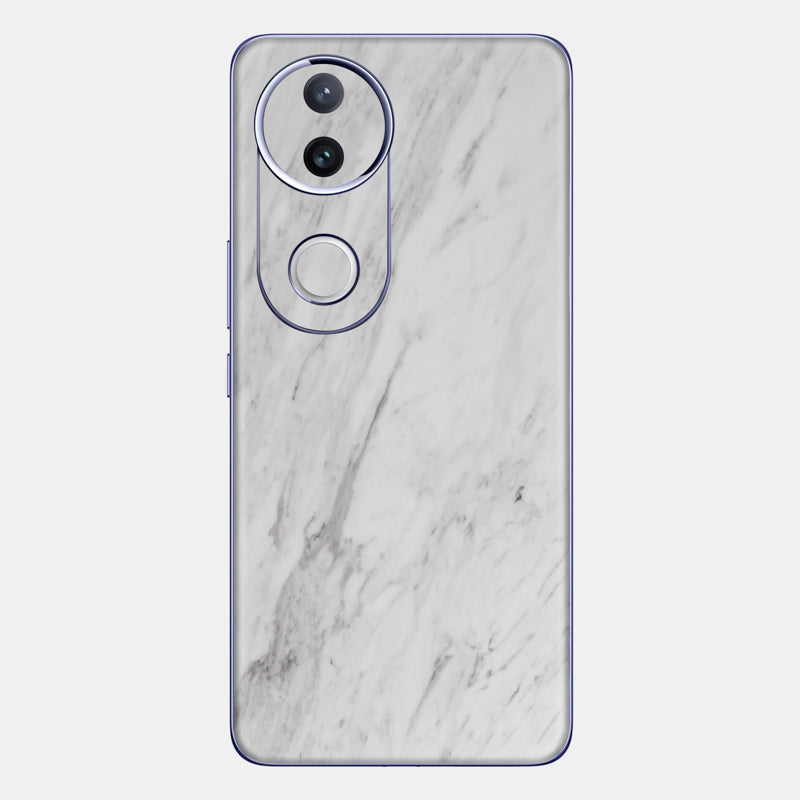 White Marble Glass Back