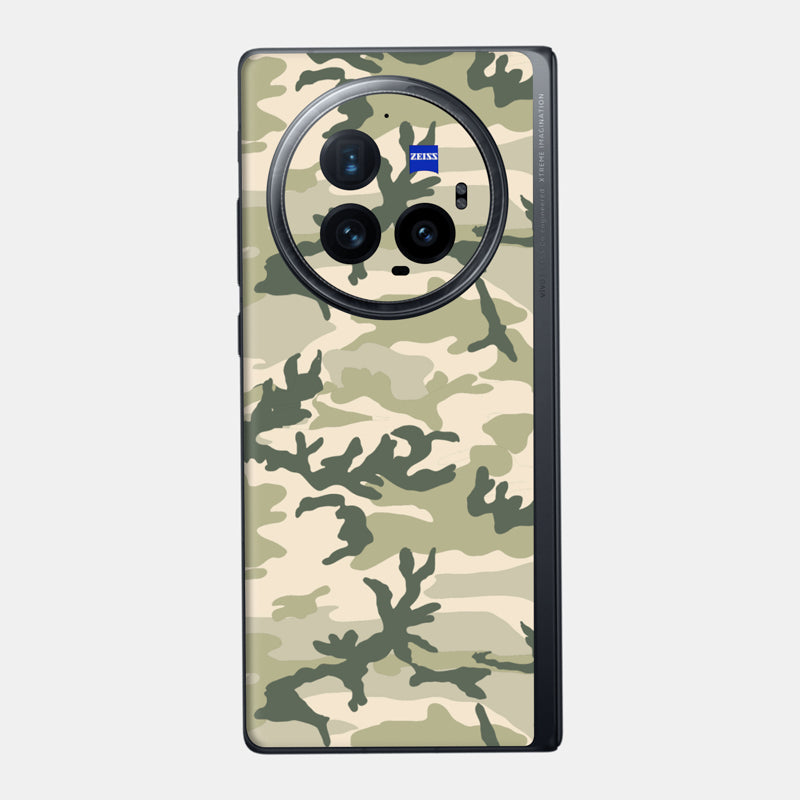 Military Camo Glass Back