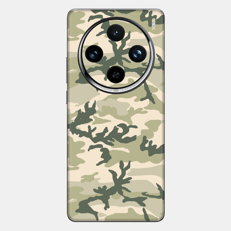 Military Camo Glass Back