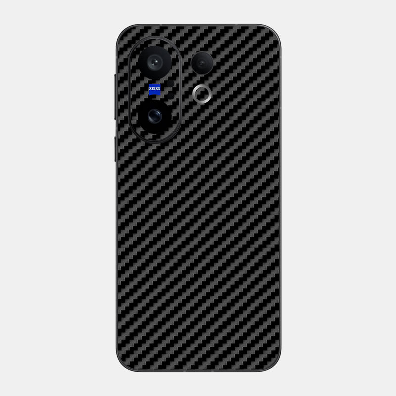 Carbon Fibre Black Glass Back