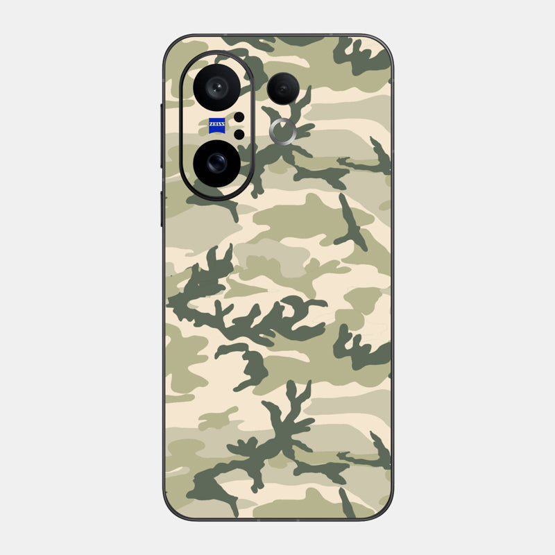 Military Camo Glass Back