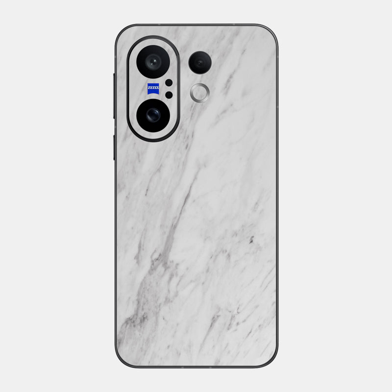 White Marble Glass Back
