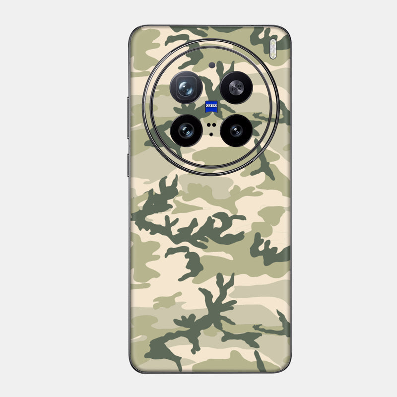 Military Camo Glass Back