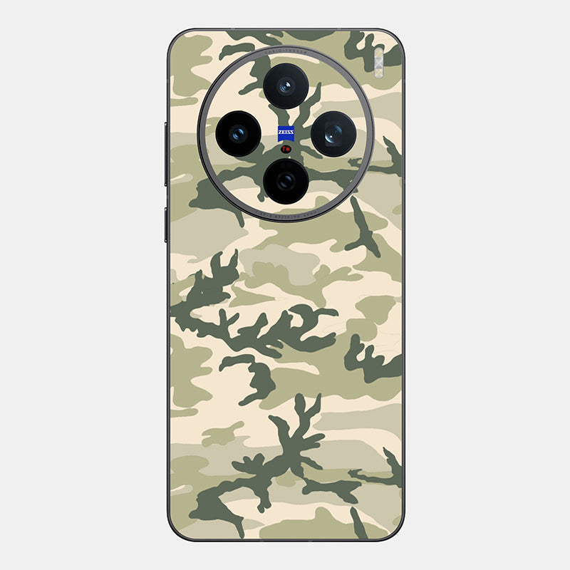 Military Camo Glass Back