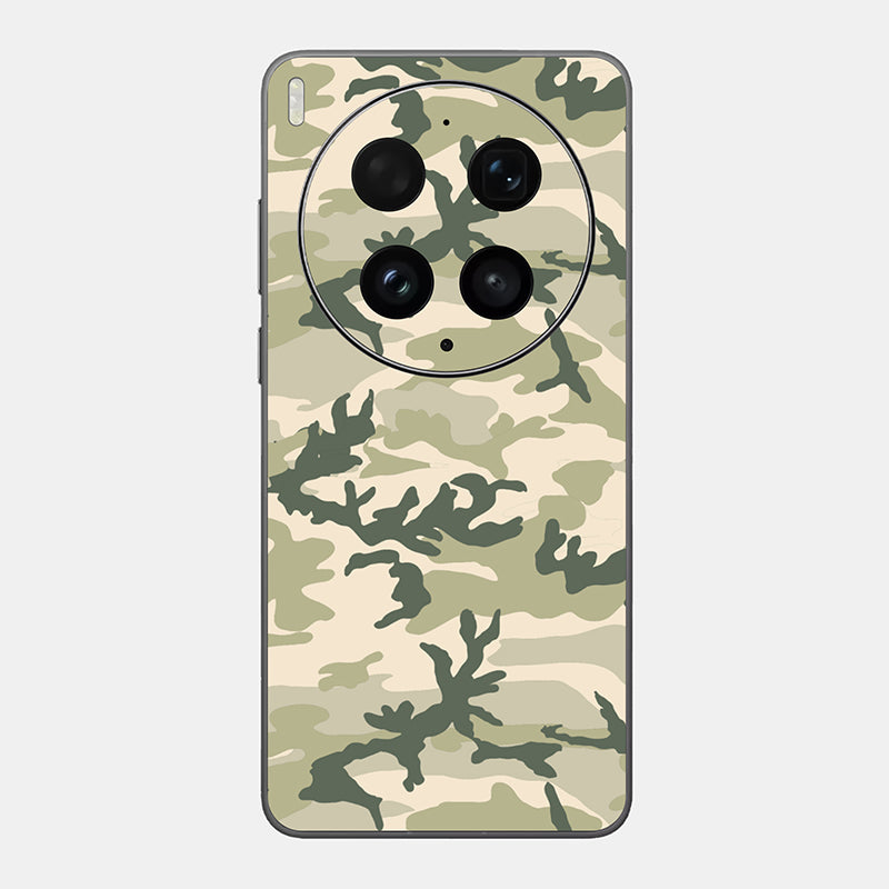 Military Camo Glass Back