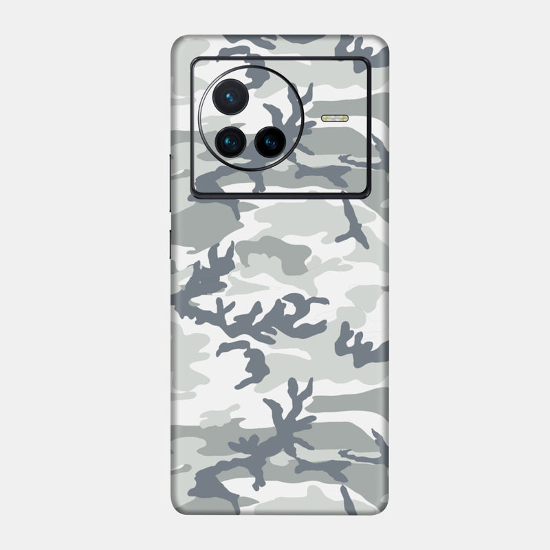 Snow Camo Glass Back