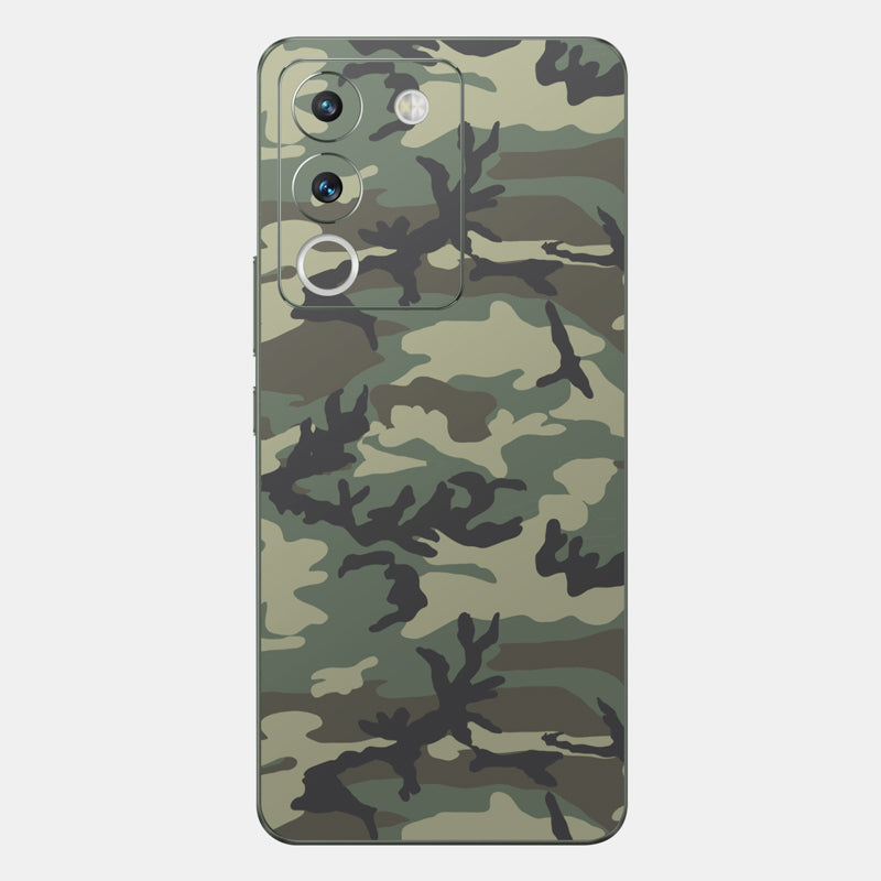 Forest Camo Glass Back