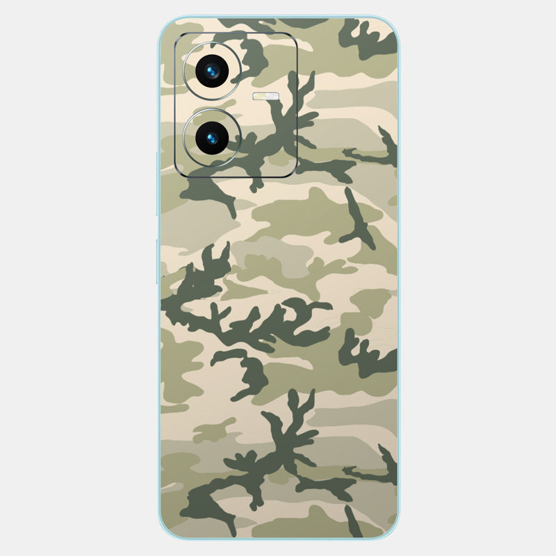 Military Camo Glass Back