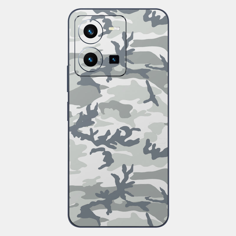 Snow Camo Glass Back