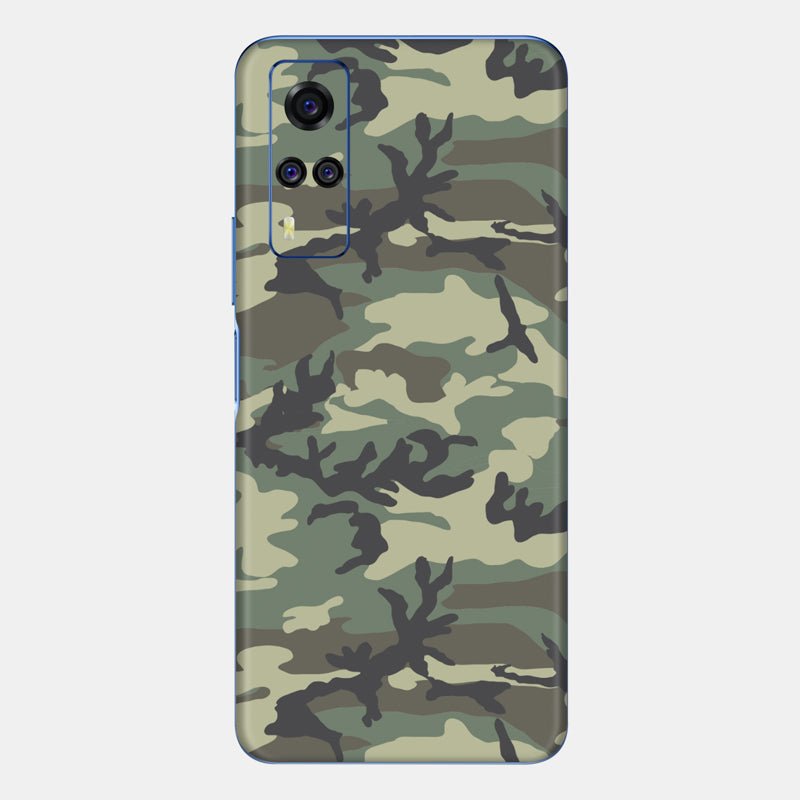 Forest Camo Glass Back