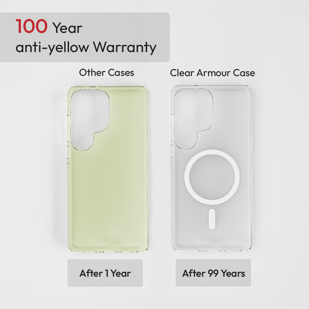 Samsung Galaxy S26 Ultra Transparent Clear Armour Anti-Yellow MagSafe Case